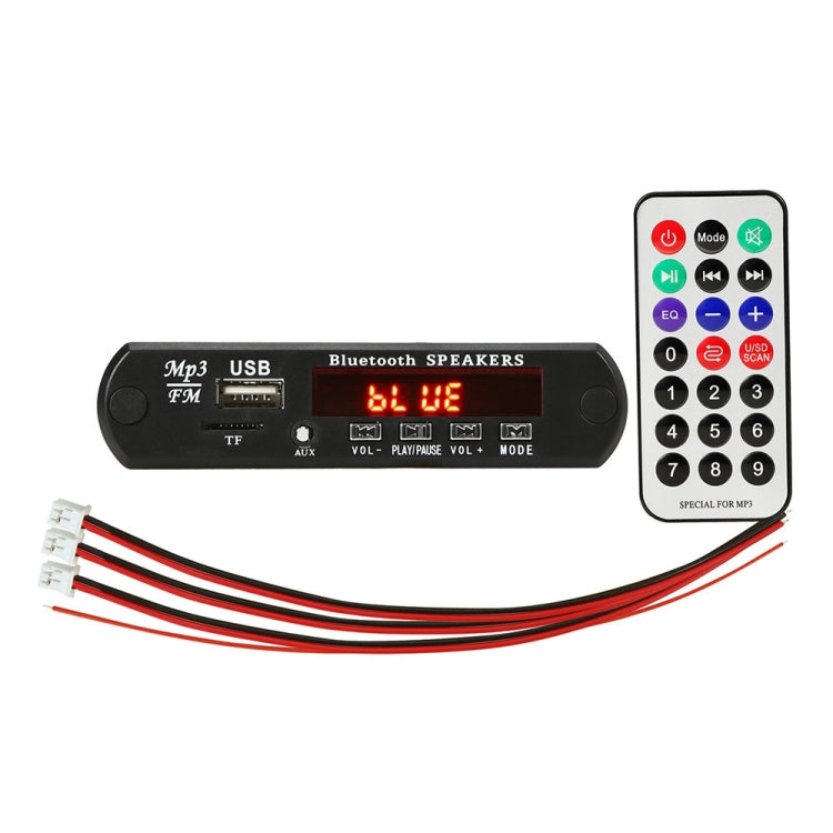 Car 12V Audio MP3 Player Decoder Board FM Radio TF Card USB AUX, with Bluetooth / Remote Control by buy2fix
