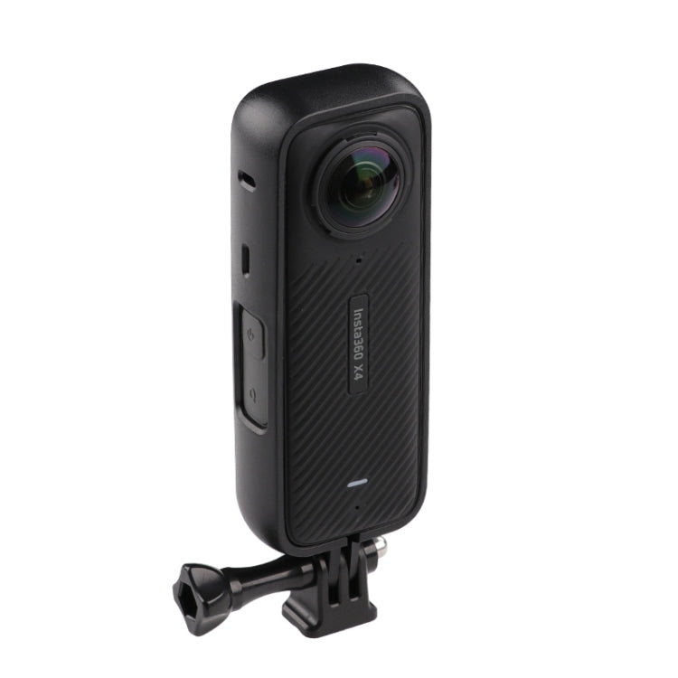 For Insta360 X4 PC Plastic Protective Frame with Adapter Mount & Screw (Black) by buy2fix