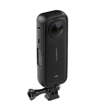 For Insta360 X4 PC Plastic Protective Frame with Adapter Mount & Screw (Black) by buy2fix
