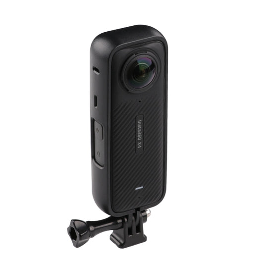 For Insta360 X4 PC Plastic Protective Frame with Adapter Mount & Screw (Black) by buy2fix