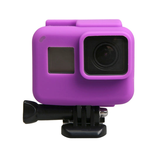 Original for GoPro HERO5 Silicone Border Frame Mount Housing Protective Case Cover Shell(Purple) by buy2fix