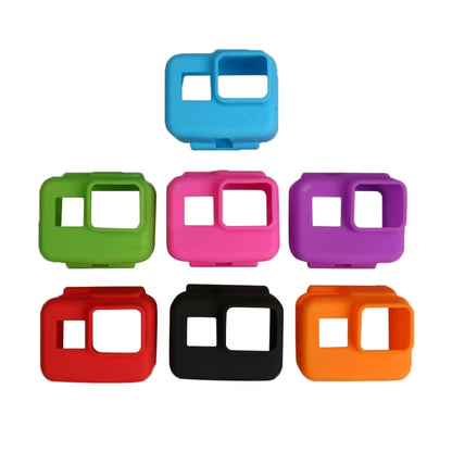 Original for GoPro HERO5 Silicone Border Frame Mount Housing Protective Case Cover Shell(Blue) - Silicone Cases by buy2fix | Online Shopping UK | buy2fix