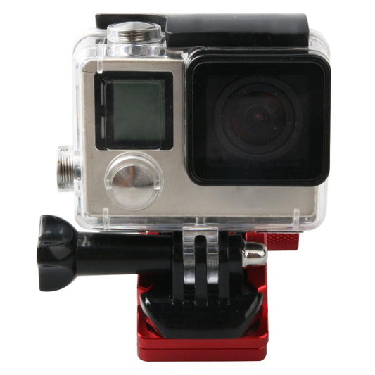 Motorcycle Rearview Mirror CNC Aluminum Alloy Stent Fixed Bracket Holder for GoPro, Insta360, DJI and Other Action Cameras(Red) - Bicycle Handlebar Mount by buy2fix | Online Shopping UK | buy2fix