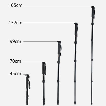 BEXIN MAS325 Portable Travel Outdoor DSLR Camera Aluminum Alloy Monopod Holder(Black) - Monopods by BEXIN | Online Shopping UK | buy2fix