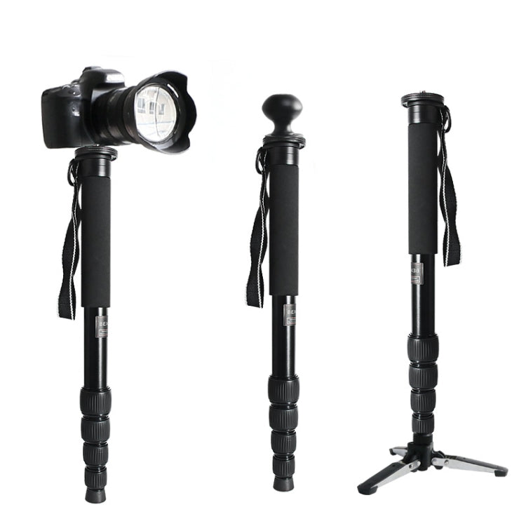 BEXIN MAS325 Portable Travel Outdoor DSLR Camera Aluminum Alloy Monopod Holder(Black) - Monopods by BEXIN | Online Shopping UK | buy2fix