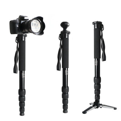 BEXIN MAS325 Portable Travel Outdoor DSLR Camera Aluminum Alloy Monopod Holder(Black) - Monopods by BEXIN | Online Shopping UK | buy2fix