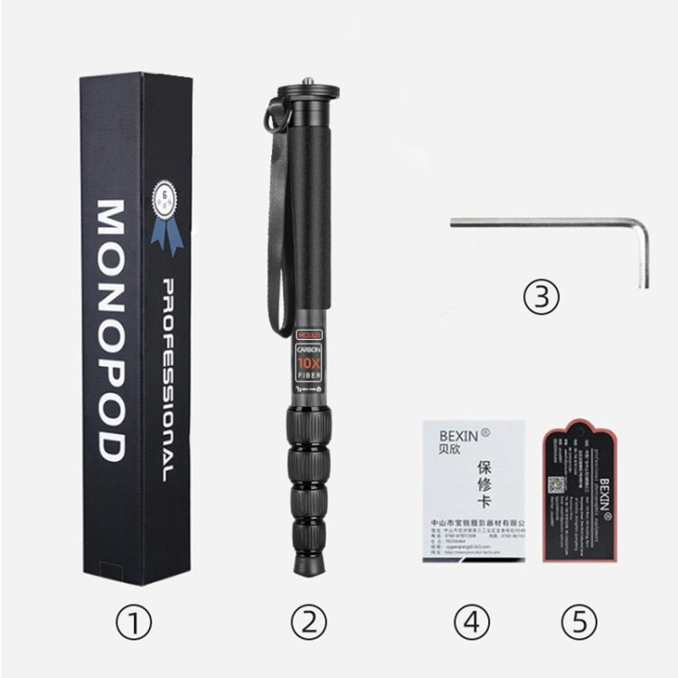 BEXIN MAS325 Portable Travel Outdoor DSLR Camera Aluminum Alloy Monopod Holder(Black) - Monopods by BEXIN | Online Shopping UK | buy2fix
