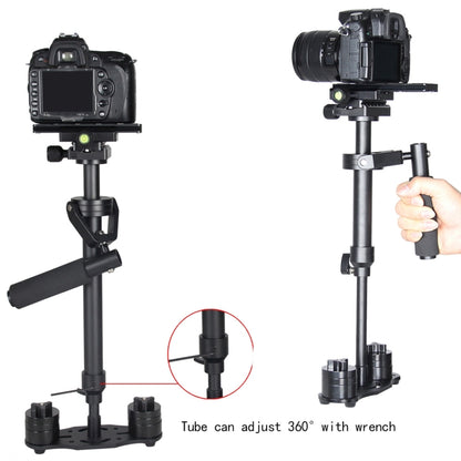 YELANGU S60N Aluminum  Handheld Stabilizer for Camcorder DV Video Camera DSLR(Black) - Camera Stabilizer by YELANGU | Online Shopping UK | buy2fix
