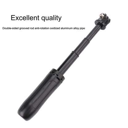Multi-functional Foldable Tripod Holder Selfie Monopod Stick for GoPro, Insta360, DJI and Other Action Cameras, Length: 12-23cm (Grey) by buy2fix