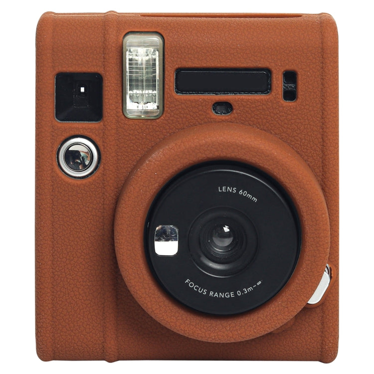Soft Silicone Protective Case for Fujifilm Instax mini 40 (Brown) - Protective Case by buy2fix | Online Shopping UK | buy2fix