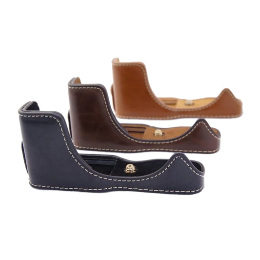 1/4 inch Thread PU Leather Camera Half Case Base for Canon EOS M100 (Black) - Half Case by buy2fix | Online Shopping UK | buy2fix