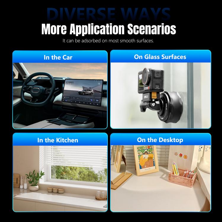 STARTRC Universal Electric Magnetic Suction Cup Mount (Black) - Mount & Holder by STARTRC | Online Shopping UK | buy2fix
