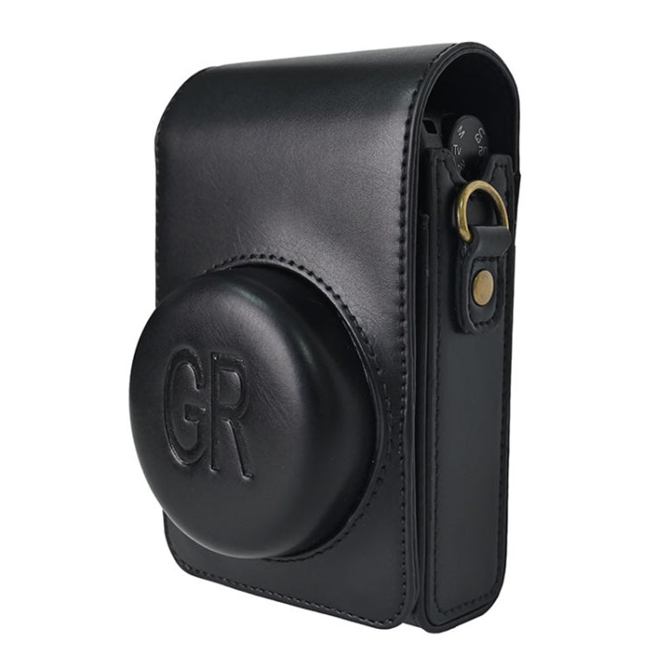 Full Body Camera PU Leather Case Bag with Strap for Ricoh GR / GRII / GRIII, Casio ZR1200 / ZR1500/ ZR2000/ ZR3500, ZR3600 / ZR3700 / ZR5500 (Black) by buy2fix