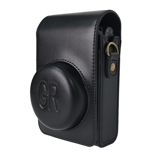 Full Body Camera PU Leather Case Bag with Strap for Ricoh GR / GRII / GRIII, Casio ZR1200 / ZR1500/ ZR2000/ ZR3500, ZR3600 / ZR3700 / ZR5500 (Black) by buy2fix