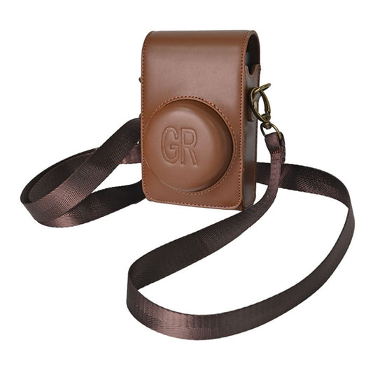 Full Body Camera PU Leather Case Bag with Strap for Ricoh GR / GRII / GRIII, Casio ZR1200 / ZR1500/ ZR2000/ ZR3500, ZR3600 / ZR3700 / ZR5500 (Coffee) by buy2fix
