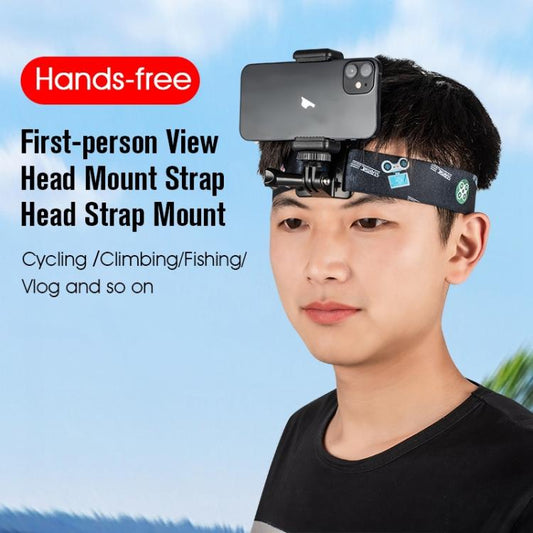 STARTRC Adjustable Head Strap Vlog FPV POV Mount Belt for GoPro, Insta360, DJI Osmo Action and Other Action Cameras(Red) - Head Belt by STARTRC | Online Shopping UK | buy2fix