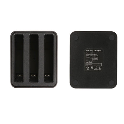 For Insta360 X4 Tri-Slot Batteries Fast Charger (Black) by buy2fix