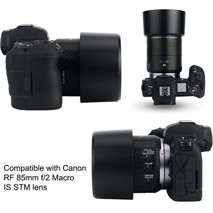 ET-77 Lens Hood Shade for Canon RF 85mm f/2 Macro IS STM Lens (Black) - Lens Hood by buy2fix | Online Shopping UK | buy2fix