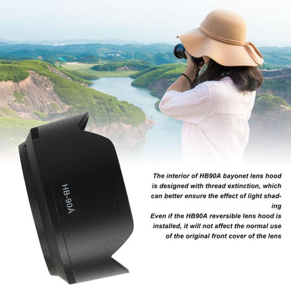 HB-90A Lens Hood Shade for Nikon Z DX 50-250mm f4.5-6.3 VR lens. (Black) - Lens Hood by buy2fix | Online Shopping UK | buy2fix