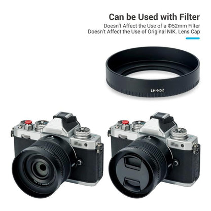 LH-N52 Lens Hood Shade for Nikon Z 28mm F2.8/Z 40mm F2 lens (Black) - Lens Hood by buy2fix | Online Shopping UK | buy2fix