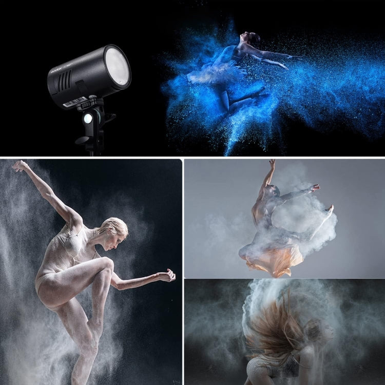 Godox AD100Pro 100Ws Pocket Flash Outdoor Speedlite Light &#8203;Kits (Black) - Shoe Mount Flashes by Godox | Online Shopping UK | buy2fix