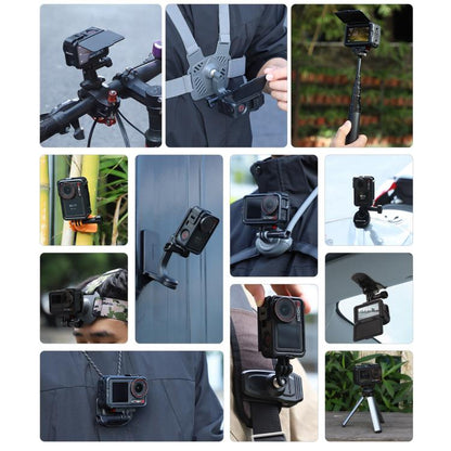 For DJI Osmo Action 5 Pro / 4 / 3 Sunnylife Protective Case Frame Mount Adapter Sun Hood Housing Case (Black) - Protection Frame by Sunnylife | Online Shopping UK | buy2fix