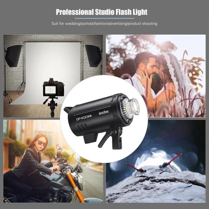 Godox DP400III-V Studio Flash Photo Light 400Ws 2.4G Wireless X System Bowens Mount Light (EU Plug) - Shoe Mount Flashes by Godox | Online Shopping UK | buy2fix
