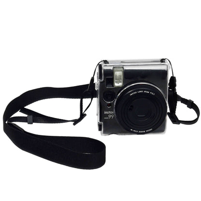 For FUJIFILM Instax mini 99 Crystal Hard Case Camera Bag with Shoulder Strap (Transparent) by buy2fix