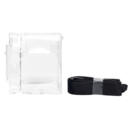 For FUJIFILM Instax mini 99 Crystal Hard Case Camera Bag with Shoulder Strap (Transparent) by buy2fix