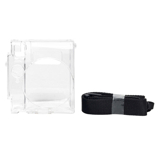 For FUJIFILM Instax mini 99 Crystal Hard Case Camera Bag with Shoulder Strap (Transparent) by buy2fix