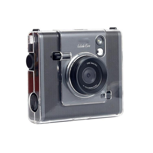 For FUJIFILM instax WIDE Evo Protective Crystal Shell Case with Strap (Transparent)