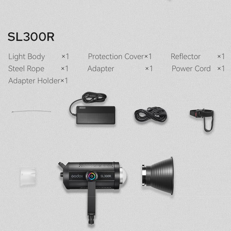 Godox SL300R RGB LED Video Light 310W CRI/TLCI 97+ COB Monolight Bowens Mount Studio Photo Light (AU Plug) - Shoe Mount Flashes by Godox | Online Shopping UK | buy2fix