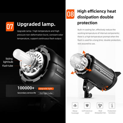 Godox Quicker 600IIM Studio Flash Light 600Ws Bowens Mount Strobe Flash (AU Plug) - Shoe Mount Flashes by Godox | Online Shopping UK | buy2fix