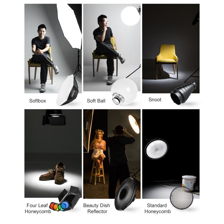 Godox QS600II Strobe Studio Flash Light 600Ws Bowens Mount High Speed Flash (US Plug) - Shoe Mount Flashes by Godox | Online Shopping UK | buy2fix
