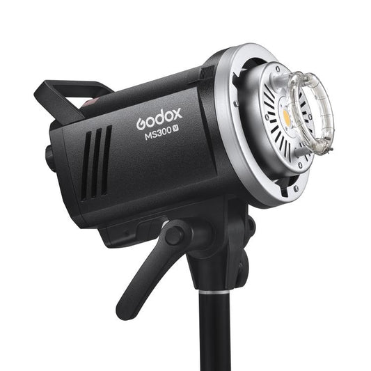 Godox MS300-V Studio Flash Light 300Ws Bowens Mount Strobe Light with Lamp Cover (UK Plug) - Shoe Mount Flashes by Godox | Online Shopping UK | buy2fix