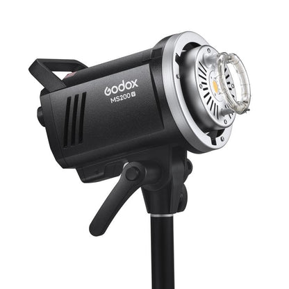 Godox MS200-V Studio Flash Light 200Ws Bowens Mount Strobe Light with Lamp Cover (EU Plug) - Shoe Mount Flashes by Godox | Online Shopping UK | buy2fix