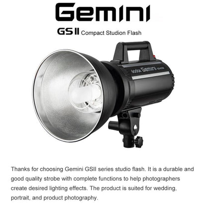 Godox Gemini GS300II Studio Flash Light 300Ws Bowens Mount Strobe Flash (AU Plug) - Shoe Mount Flashes by Godox | Online Shopping UK | buy2fix