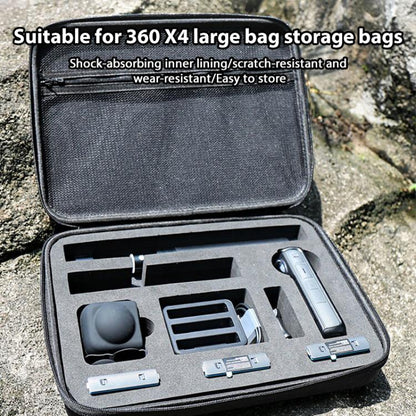 For Insta360 X4 / X5 Carrying Case Portable Storage Bag, Size:33.4 x 24 x 6.7cm (Grey) - Case & Bags by buy2fix | Online Shopping UK | buy2fix