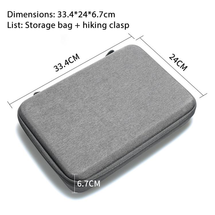 For Insta360 X4 / X5 Carrying Case Portable Storage Bag, Size:33.4 x 24 x 6.7cm (Grey) - Case & Bags by buy2fix | Online Shopping UK | buy2fix