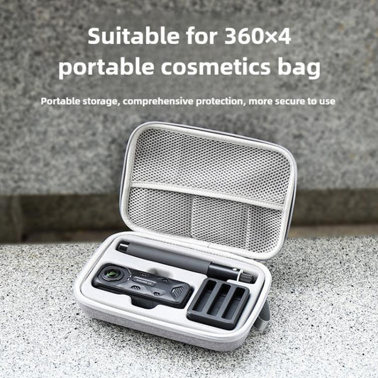 For Insta360 X4 / X5 Carrying Case Portable Storage Bag, Size: 24.2 x 16 x 6.3cm (Grey) - Case & Bags by buy2fix | Online Shopping UK | buy2fix