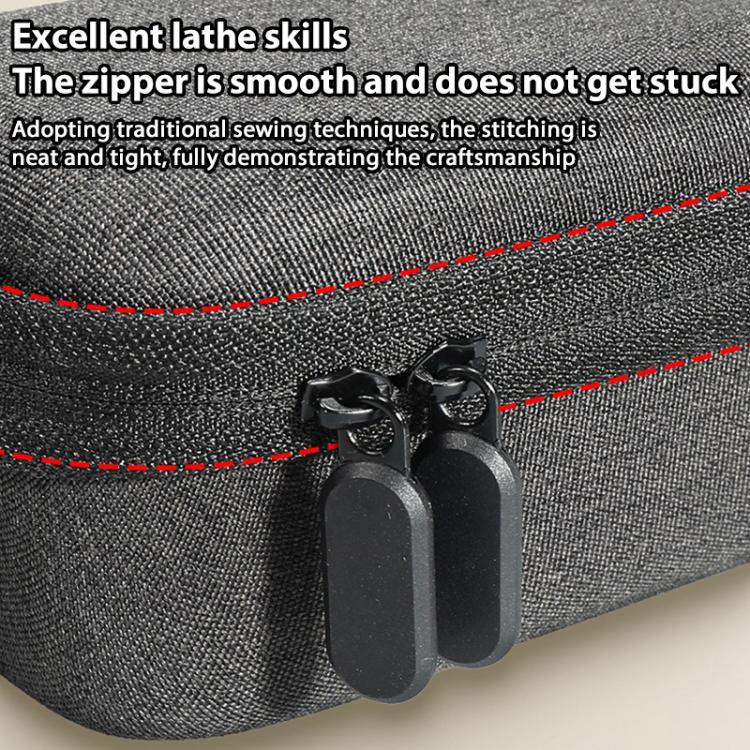 For Insta360 X4 / X5 Body Carrying Case Portable Storage Bag, Size: 16 x 8.1 x 6.6cm (Grey) - Case & Bags by buy2fix | Online Shopping UK | buy2fix