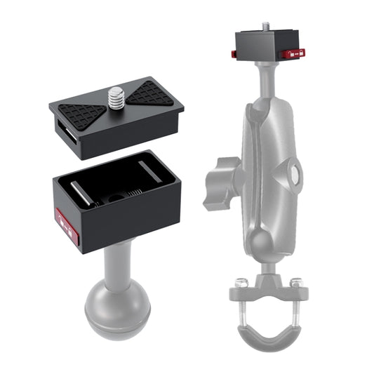 Metal Quick Release Base Adapter for GoPro, Insta360, DJI and Other Action Cameras (Black) by buy2fix