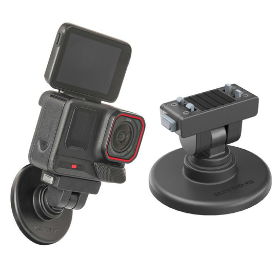 Sunnylife Quick-Release Magnetic Base Mount 1/4 180 Tilt Adjustable Tabletop Base Bracket For Insta360 X4 Air / X5 / Ace / Ace Pro 2 / 1 (Black)
