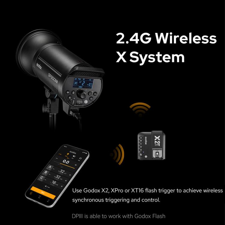 Godox DP800III-V Studio Flash Photo Light 800Ws 2.4G Wireless X System Bowens Mount Light (AU Plug) - Shoe Mount Flashes by Godox | Online Shopping UK | buy2fix
