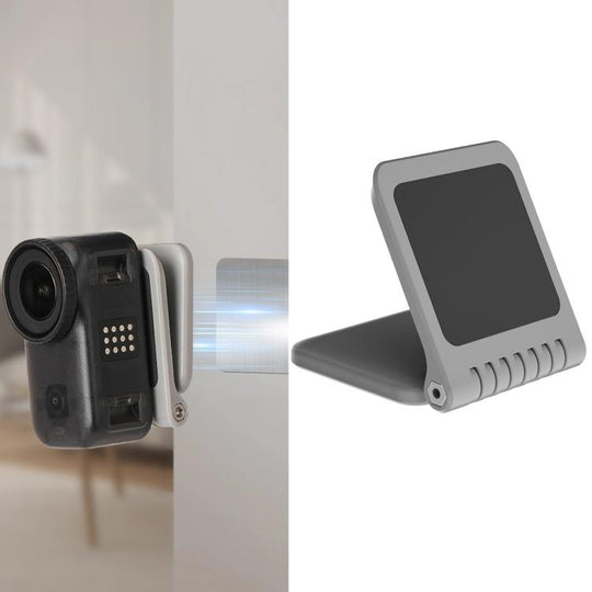 Sunnylife Universal Magnetic Mount Portable Tabletop Base Bracket Angles Adjustable 180 Rotation Holder for Mini Cameras (Grey)