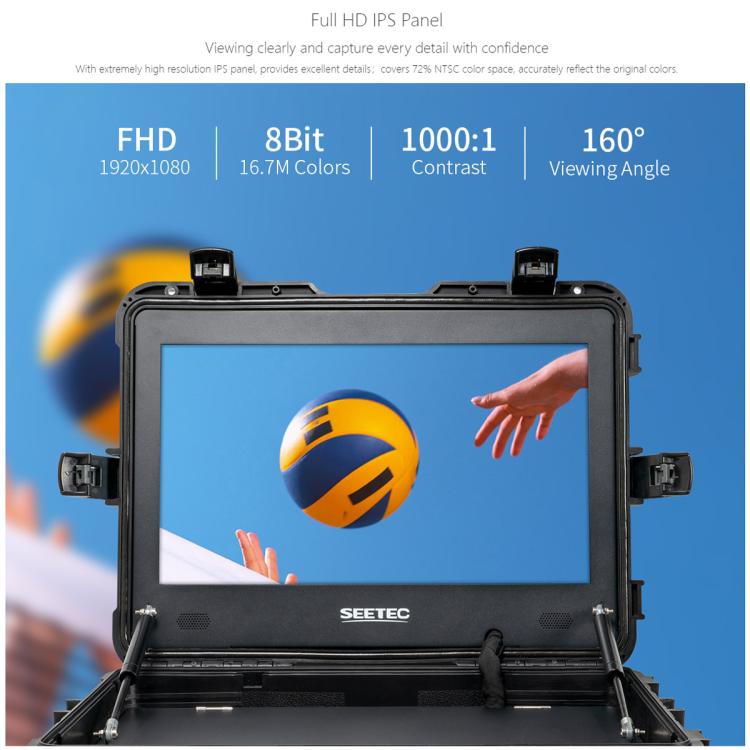SEETEC WPC215 21.5 inch 1000nit High Bright Portable Carry-on Director Monitor Full HD 1920x1080 Monitor (US Plug) - On-camera Monitors by SEETEC | Online Shopping UK | buy2fix