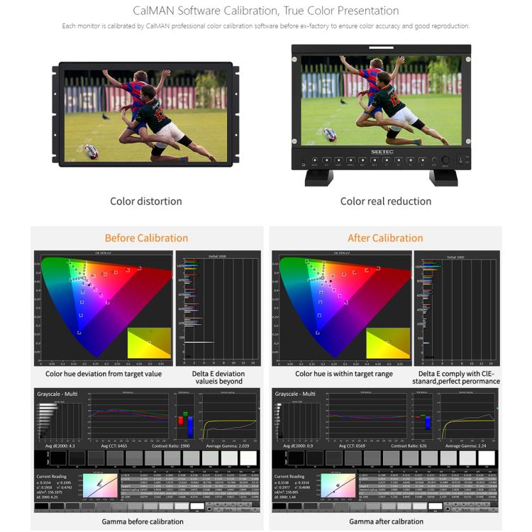 SEETEC P133 PRO 13.3 inch 1000nit High Bright Broadcast Monitor Full HD 1920x1080 Monitor (US Plug) - On-camera Monitors by SEETEC | Online Shopping UK | buy2fix