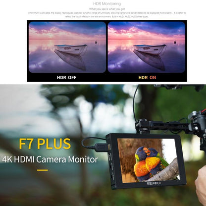 FEELWORLD F7 PLUS 7 inch DSLR Camera Field Monitor Touch Screen 4K HDMI High Brightness 1200nit Monitor (Black) - On-camera Monitors by FEELWORLD | Online Shopping UK | buy2fix