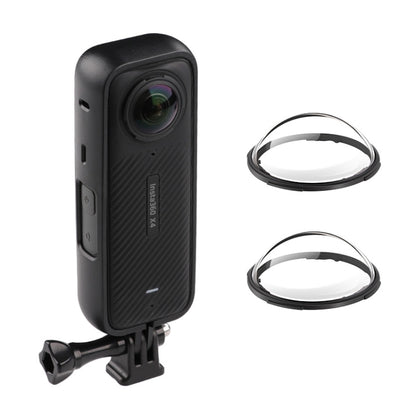 For Insta360 X4 PC Plastic Protective Frame with PC Lens Cover Guard (Black) by buy2fix