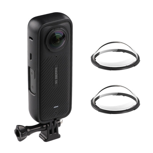 For Insta360 X4 PC Plastic Protective Frame with PC Lens Cover Guard (Black) by buy2fix